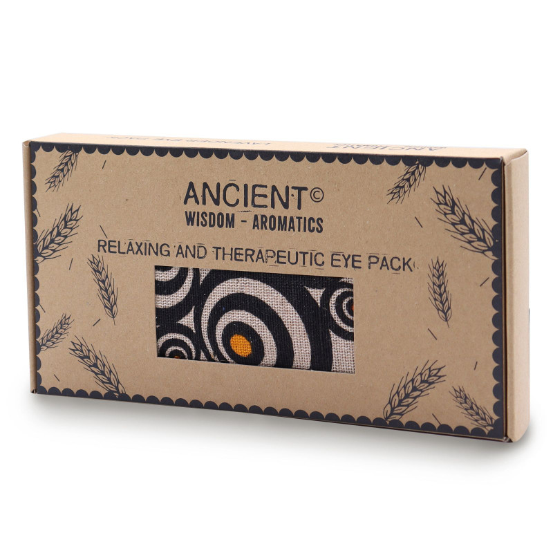 Coussin pour les yeux en coton naturel lavande et juco dans un coffret cadeau - Illusion