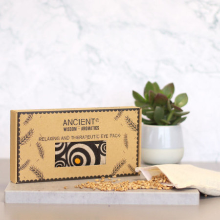 Coussin pour les yeux en coton naturel lavande et juco dans un coffret cadeau - Illusion
