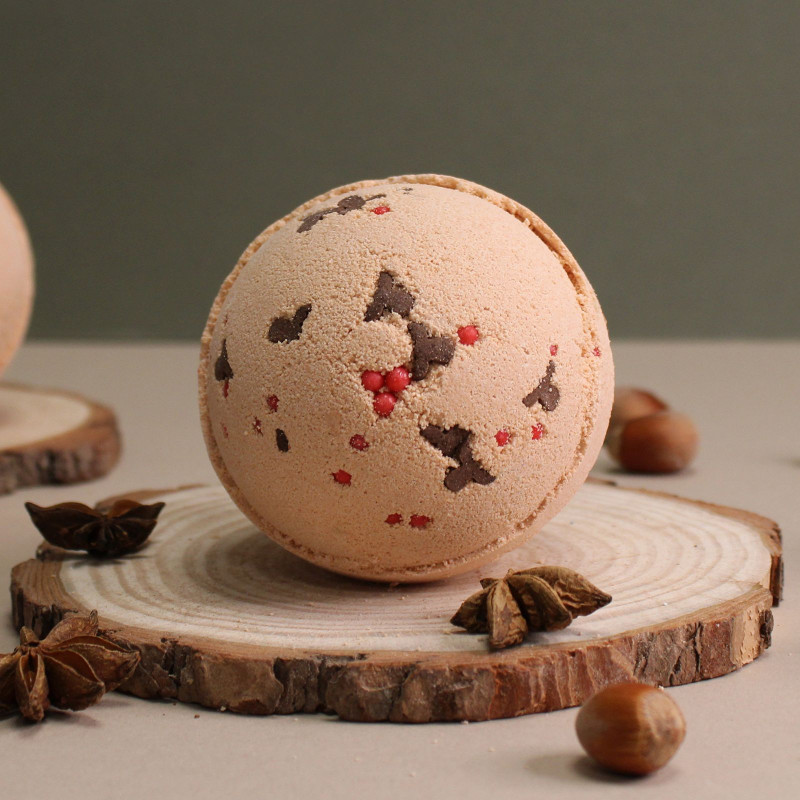 Bombe de bain Renne et Nez Rouge - Toffee & Caramel