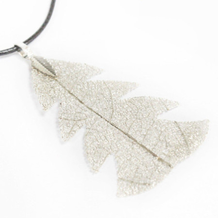 Collier - Sapin de fête - Argent