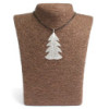 Collier - Sapin de fête - Argent