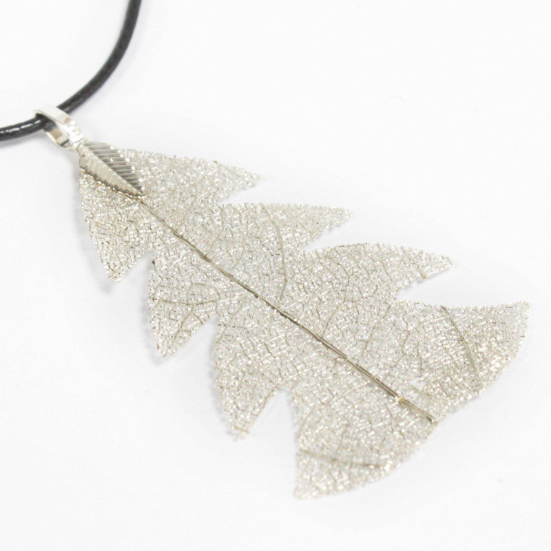 Collier - Sapin de fête - Argent