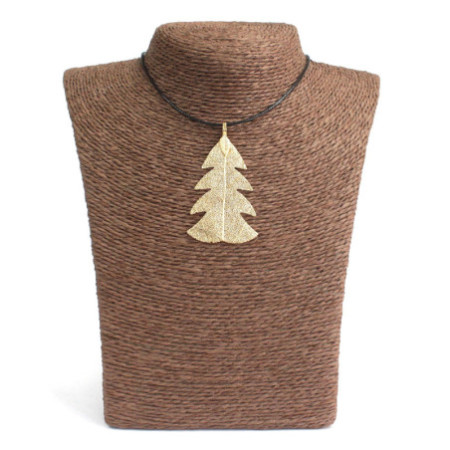 Collier - Sapin de fête - Or
