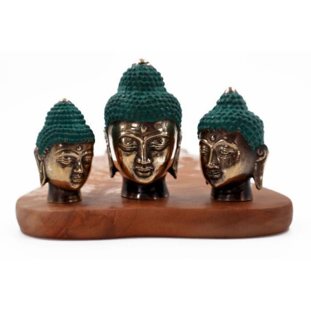 Ensemble de 3 - Têtes de Bouddha (tailles assorties)