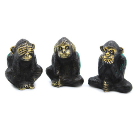 Lot de 3 - See No Evil etc - Singes