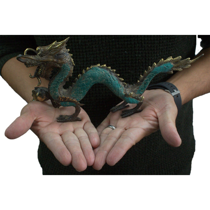 Fengshui - Dragon Med avec boule - 27 cm