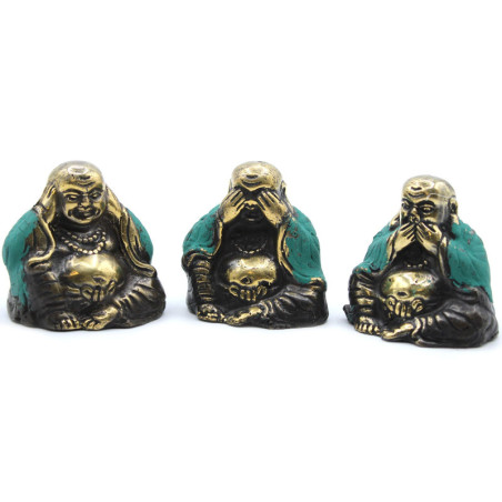 Lot de 3 - Ne voyez pas le mal etc - Bouddha