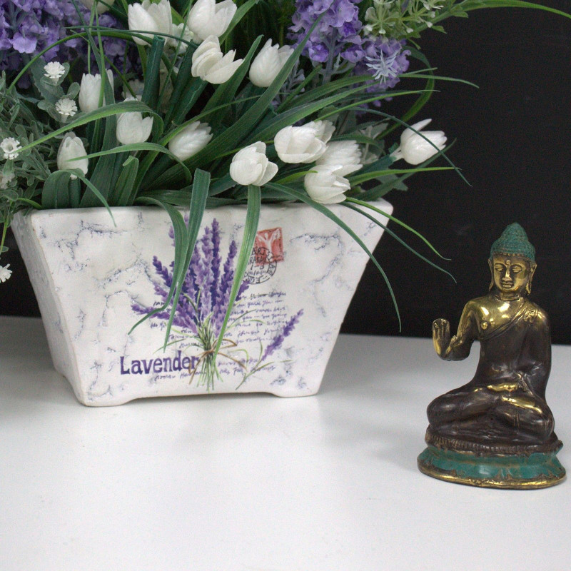 Mini Bouddha assis main levée