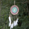 Attrape-rêves en macramé rose pastel 16 cm (couleurs assorties)