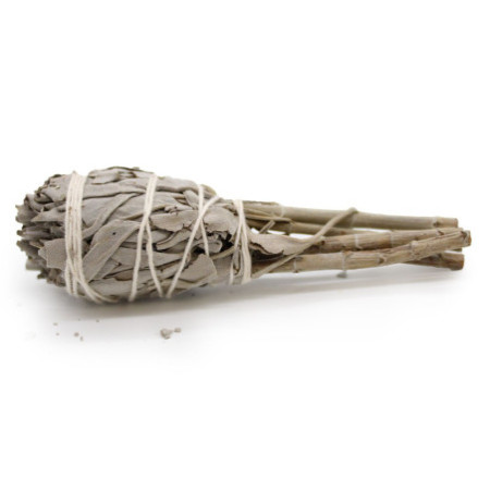 Bâton de maculage - Mini torche de sauge blanche 10 cm