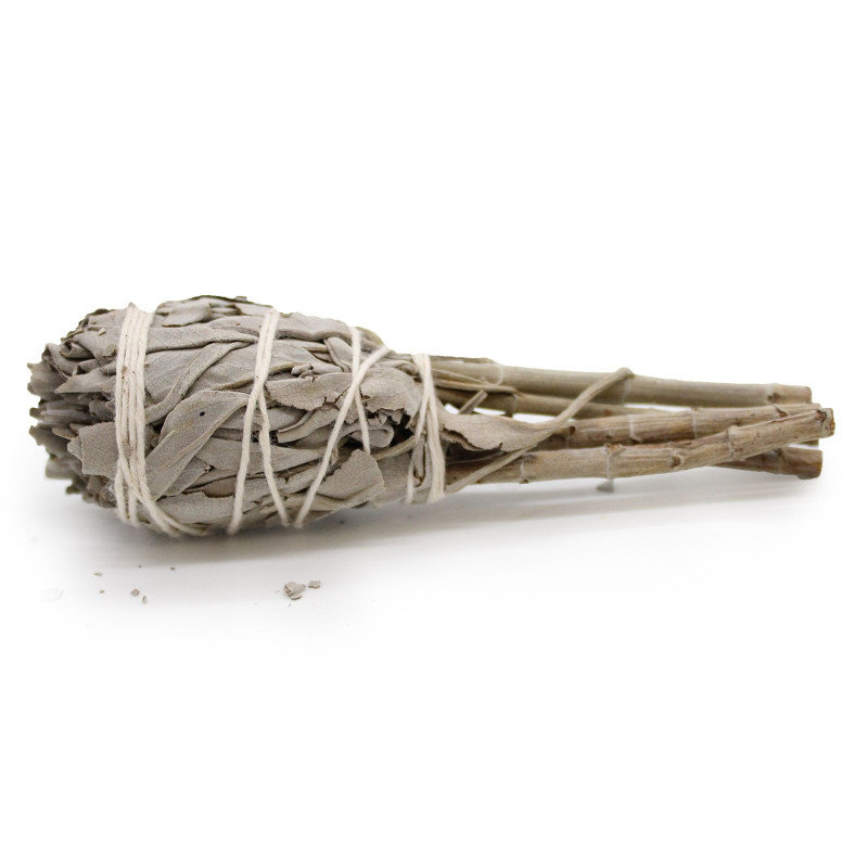 Bâton de maculage - Mini torche de sauge blanche 10 cm