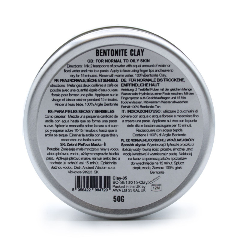 Argile bentonite 50 g