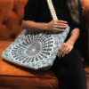 Sac Mandela avec poignée en corde - Bleu foncé