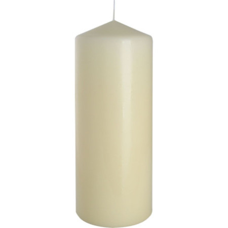Bougie pilier simple 80 x 200 mm - Ivoire