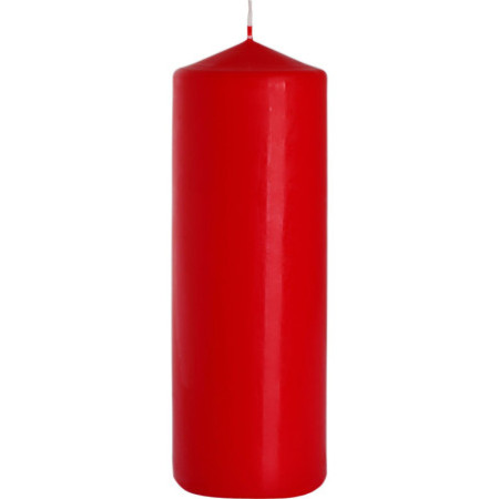 Bougie pilier simple 80 x 250 mm - Rouge
