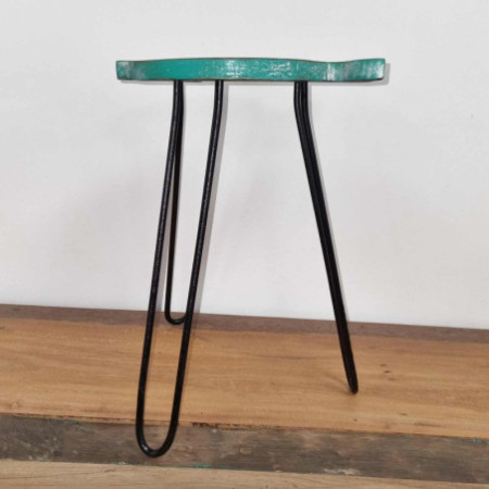 Support à poisson en bois Albasia - Turquoise