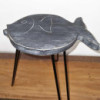Support à poisson en bois Albasia - Gris délavé
