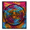 Couvre-lit double en coton + tenture murale - Hamsa