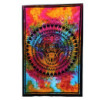Couvre-lit simple en coton + tenture murale - Hamsa
