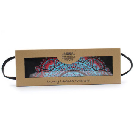 Sac de blé lavande de luxe dans un coffret cadeau - Mandala