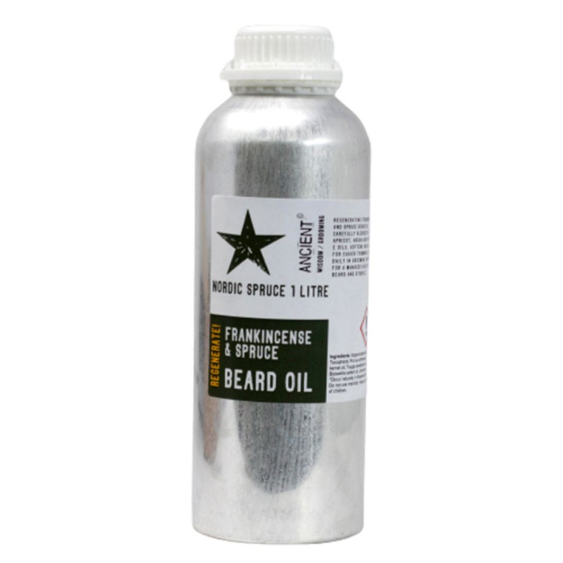 Huile à barbe 1 litre et Épicéa nordique et Régénérez !