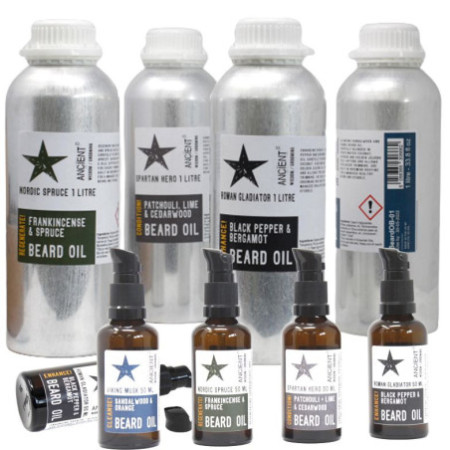 Huile à barbe 1 litre et Épicéa nordique et Régénérez !