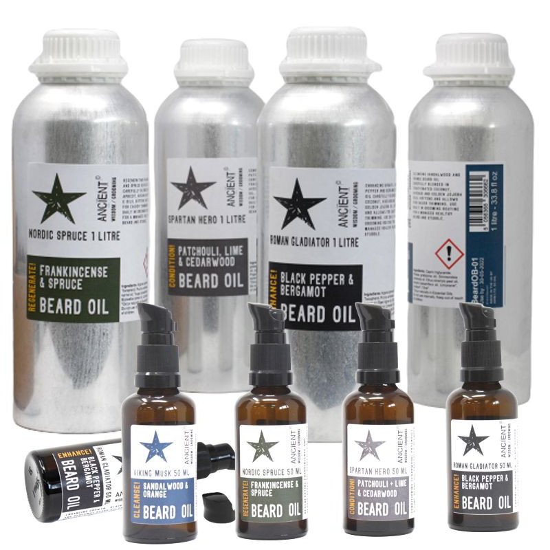 Huile à barbe 1 litre et Épicéa nordique et Régénérez !