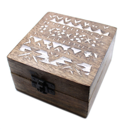 Coffret en bois blanchi à la chaux - Design slave 4x4