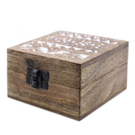 Coffret en bois blanchi à la chaux - Design slave 4x4