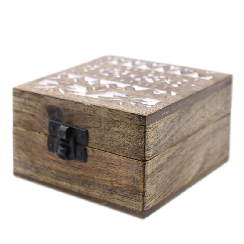 Coffret en bois blanchi à la chaux - Design slave 4x4