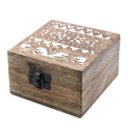 Coffret en bois blanchi à la chaux - Design slave 4x4