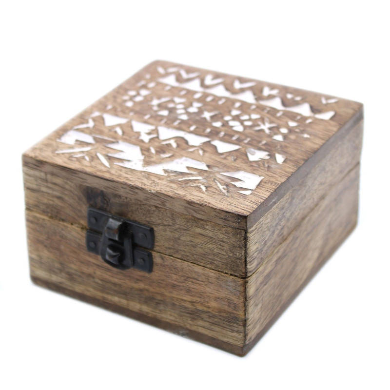 Coffret en bois blanchi à la chaux - Design slave 4x4