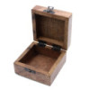 Coffret en bois blanchi à la chaux - Motif aztèque 4x4