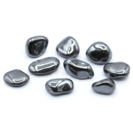 Lot de 24 pierres roulées L - Hématite