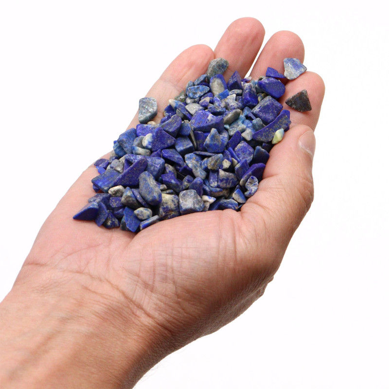 Éclats de pierres précieuses lapis-lazuli en vrac - 1 kg