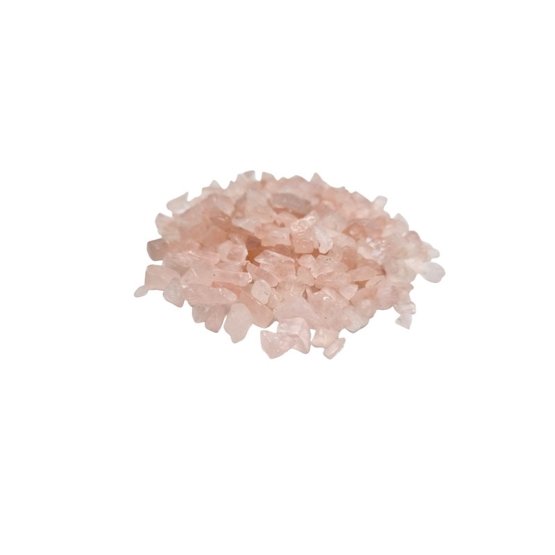 Éclats de pierres précieuses en quartz rose en vrac - 1 kg