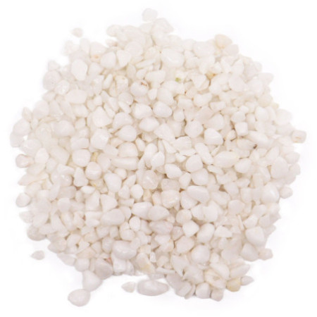 Éclats de pierres précieuses en quartz blanc en vrac - 1 kg