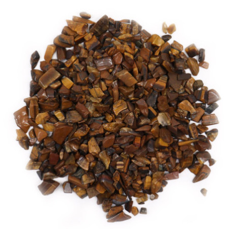 Éclats de pierres précieuses œil de tigre en vrac - 1 kg
