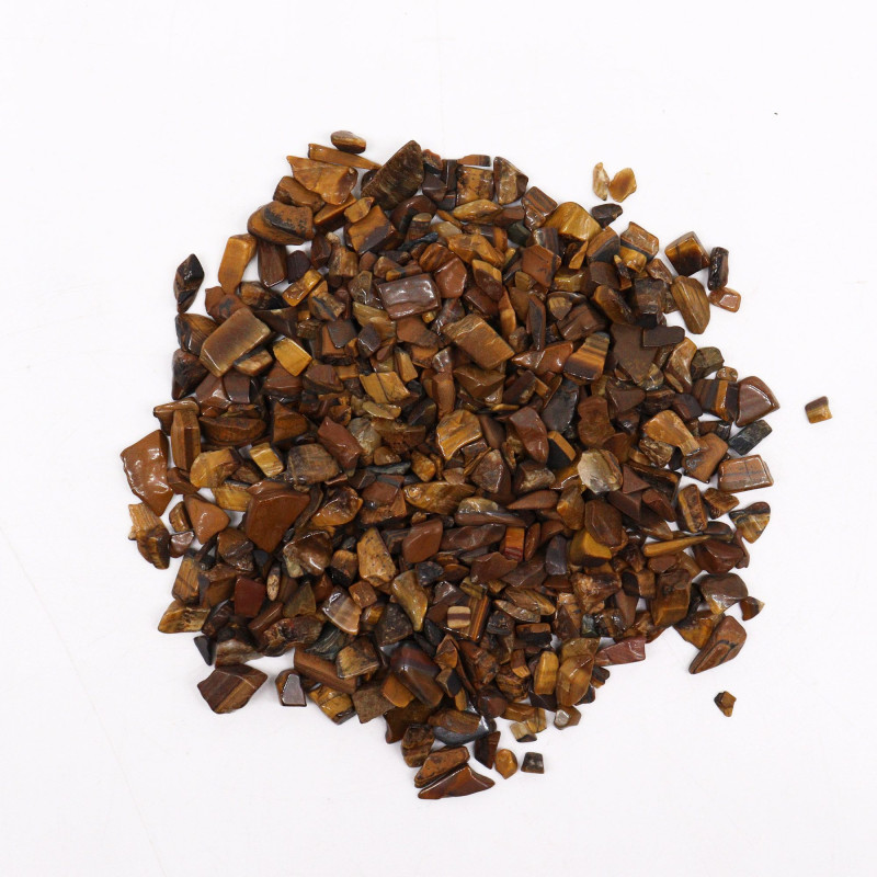 Éclats de pierres précieuses œil de tigre en vrac - 1 kg