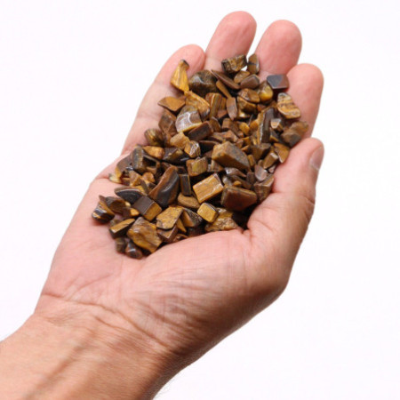 Éclats de pierres précieuses œil de tigre en vrac - 1 kg
