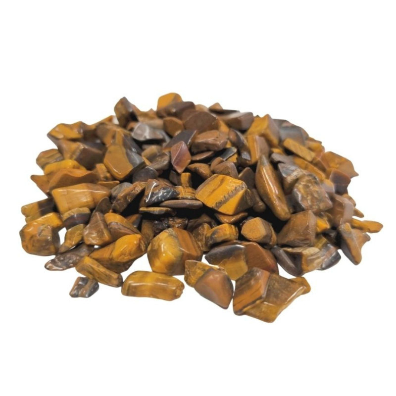 Éclats de pierres précieuses œil de tigre en vrac - 1 kg