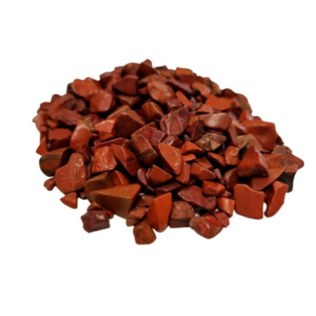 Éclats de pierres précieuses en jaspe rouge en vrac - 1 kg