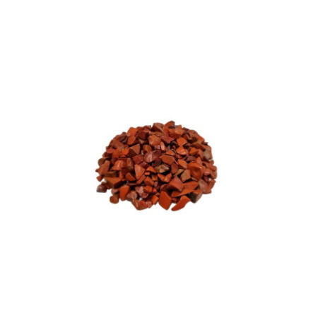 Éclats de pierres précieuses en jaspe rouge en vrac - 1 kg
