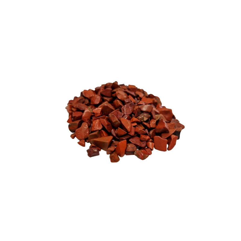 Éclats de pierres précieuses en jaspe rouge en vrac - 1 kg
