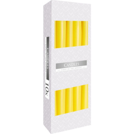 Bougie conique - Jaune