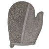Gant de bain en bambou et lin - Charbon