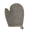 Gant de bain en bambou et lin - Charbon