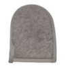 Gant de bain en bambou et lin - Charbon