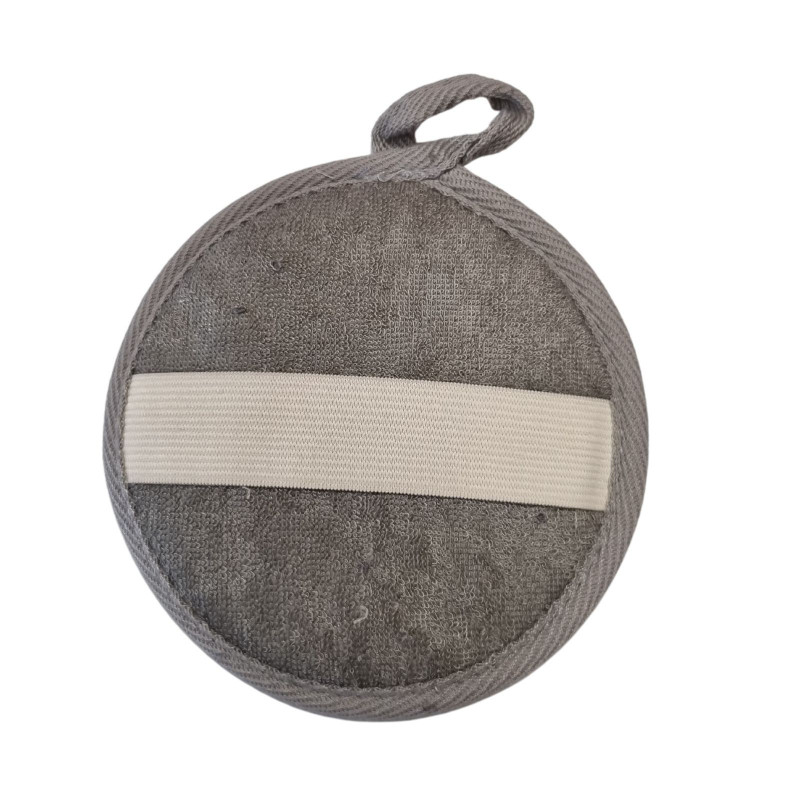 Tapis de bain en bambou et lin - Charbon