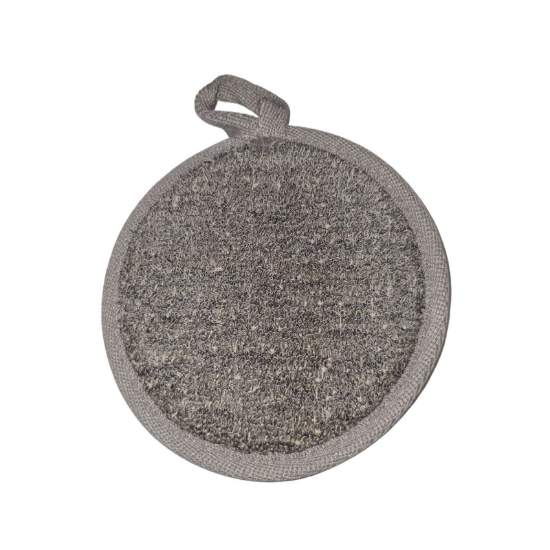 Tapis de bain en bambou et lin - Charbon